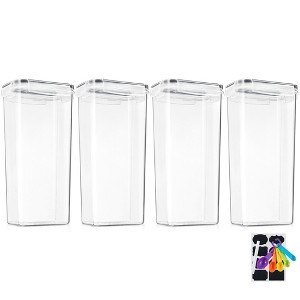 Sorbus Airtight (2.6L/88.4oz) Cereal Dispenser Container Set with Lids - Easy Pour, Stackable, Store Dry Food, Rice Pasta and more - 1 of 4