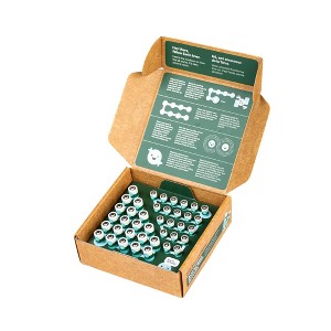 Better Battery Co. 40 Combo Kit 20 AA + 20 AAA High Performance Certified Carbon Neutral Alkaline Batteries - 1 of 4