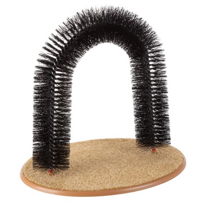 Pet Adobe Self-Grooming Bristle Ring Brush Cat Arch - 14.5" x 13"