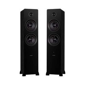 Fluance Ai81 Powered 2-Way Floorstanding Tower Speakers with 150W Built-in Amplifier for TV, Turntable, PC and Bluetooth