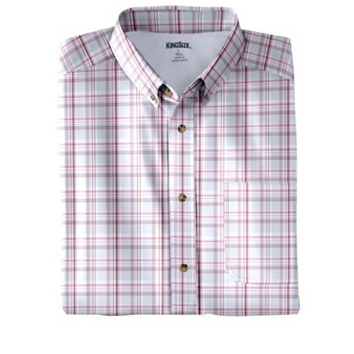 KingSize Short Sleeve Wrinkle Resistant Sport Shirt