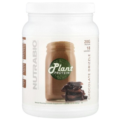 NutraBio Plant Protein, Chocolate Drizzle, 1.21 lbs (548 g)