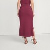Lands' End Women's Cotton Pointelle Sweater Maxi Skirt - Set Bottom - 2 of 4