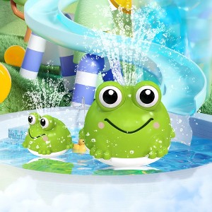 Paaaawaters Children's water toys, cute fun spray toys, cute frog shape bath bath Summer water toys - 1 of 4