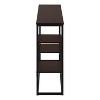 Monarch Specialties Accent Table Console Entryway Narrow Sofa Living Room Bedroom Brown Laminate Black Metal Contemporary Modern - 3 of 4