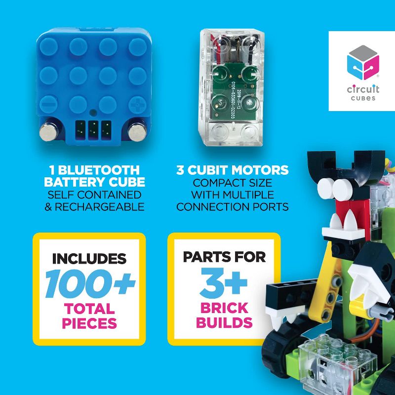 Circuit Cubes Kids STEM Toy Kit - Monster Maker, 5 of 9