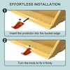 Tractor Bucket Protector, 2pcs Ski Edge Protector, Turf Tamer Skid Protector, Heavy Duty Steel Bucket Edge Anti-Skid Device - 4 of 4