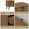 Fluted Dresser with Drawer, Modern Dressers for Bedroom, Natural Wood Dresser Organizer Dresser with Blister Drawers - 4 of 4