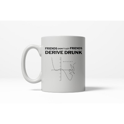 Crazy Dog T-Shirts Derive Drunk Funny Math Graph Ceramic Coffee Drinking Mug  - 11oz