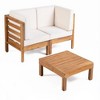 Infurnic Patio Seating Sets Modern Outdoor Furniture Set Featuring Unique Design,Perfect for Gardens, Living Spaces, Beige, 30.25"*30.25"*26.5" - 3 of 4