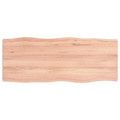 vidaXL Table Top, Light Brown 39.4"x15.7"x(0.8"-1.6") Treated Solid Wood Live Edge