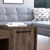 CAVINAS Coffee Tables for Living Room Rectangle 17.32" H Modern Coffee Table with Single Drawer and 4 Sturdy Legs, 1 Large Open Shelf - 3 of 3