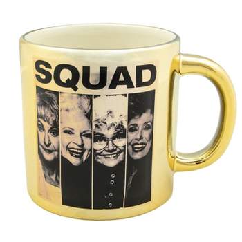 The Golden Girls Squad Golden Ceramic Coffee Mug 20 oz. Gold
