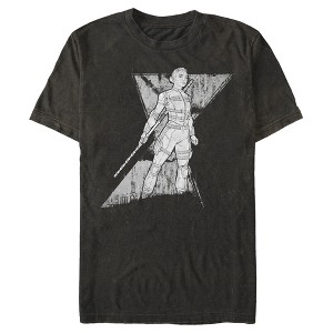 Men's Marvel Black Widow Yelena Grunge T-Shirt - 1 of 4
