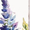 HomeRoots 36" White Purple And Blue Watercolor Floral Solid Wood Porch Sign - 4 of 4