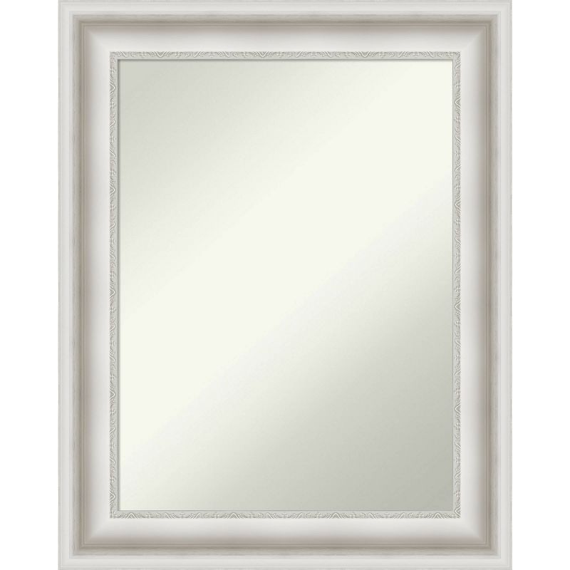 24&#34; x 30&#34; Non-Beveled Parlor White Bathroom Wall Mirror - Amanti Art, 1 of 11