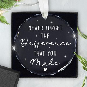 Christmas Thank You Gifts for Women - Glass Christmas Ornaments 2025 for Tree Decorations - 1 of 4