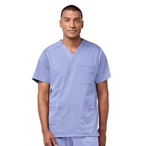 Wink PRO Men's Multi-Pocket V-Neck Scrub Top - 1 of 4
