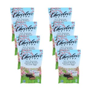 Chocolove Dark Chocolate Almond Butter Filled Eggs Individually Wrapped - Case of 8/7.05 oz - 1 of 4