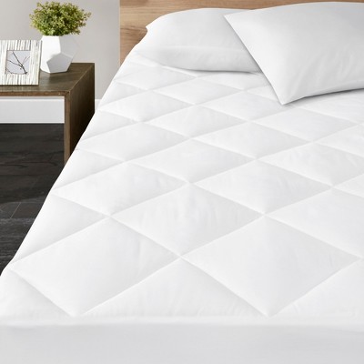 King White Cotton Sateen Waterproof Mattress Topper