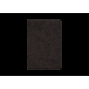 ESV Value Large Print Compact Bible, Red Letter (Trutone, Black) - (Leather Bound) - 1 of 1