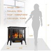 R.W.FLAME Compact Electric Fireplace Heater, Freestanding Stove Heater with Realistic Flame, ETL Certified, Overheating Protection Small Spaces Heater - 2 of 4