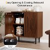 Tribesigns Set of 2 Sideboard Buffet with Storage, 59" Buffet Sideboard Cabinet with Adjustable Shelves, Accent Storage Cabinet - 4 of 4