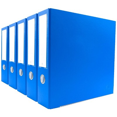 Bindertek 3-Ring 3-Inch Premium Binder 5-Pack Ocean Blue 3EFPACK-OB