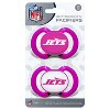 BabyFanatic Officially Licensed Unisex Pacifier 2-Pack - Pink NFL New York Jets - 3 of 4