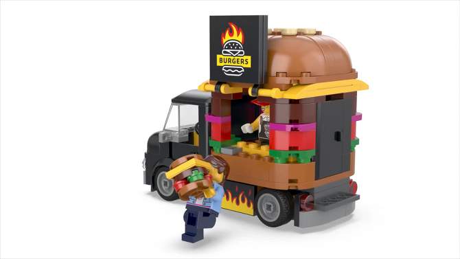 LEGO City Burger Truck Toy Building Set, Pretend Play Toy 60404, 2 of 11, play video
