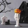 Skeleton with Jack O' Lantern Head Ceramic Character Decorative Sculpture - Hyde and EEK! Boutique™ Off-White - 2 of 3