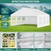 Outdoor Party Tent Heavy Duty, Wedding Canopy with Removable Sidewalls & Church Windows,with White Roof, Waterproof Outdoor Patio Shelters - 3 of 4