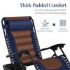 Best Choice Products Oversized Padded Zero Gravity Chair, Folding Outdoor Patio Recliner w/ Side Tray - 4 of 4