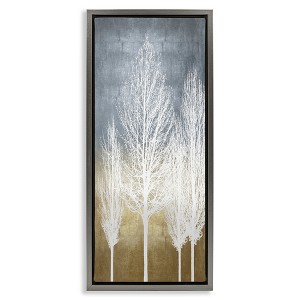 Stupell Industries Tall Tree Silhouettes Abstraction, 11" x 25" - 1 of 4
