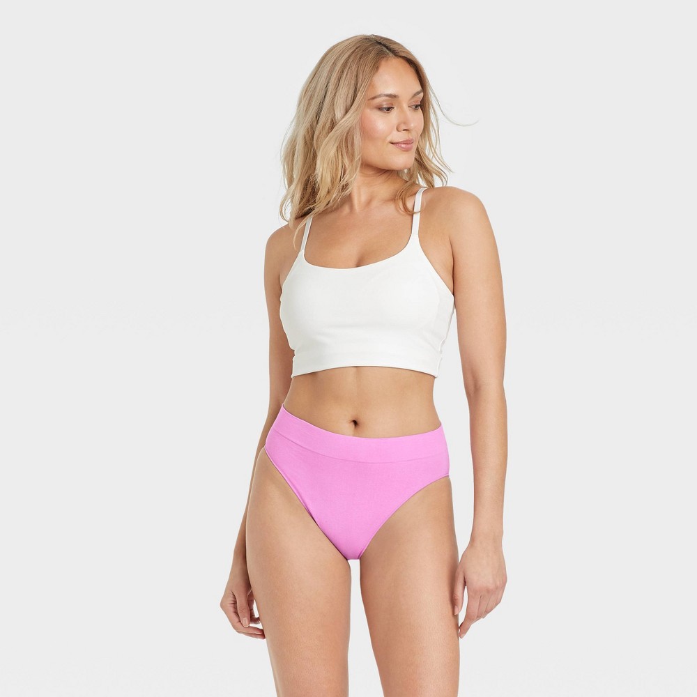 Women's Cotton Seamless Cheeky Underwear - Auden Mauve XS, Pink