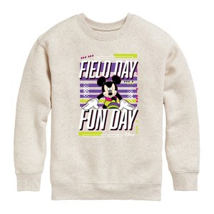 Boys' - Disney - Field Day Fun Day Graphic Long Sleeve Fleece Sweatshirt - 1 of 4