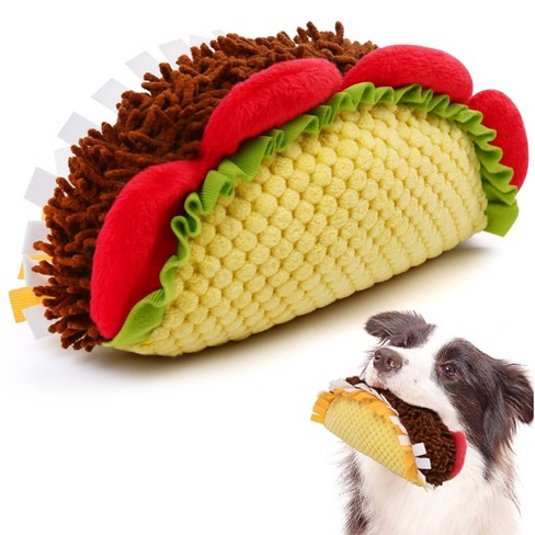 Prime Pets Plush Taco Dog Toy Dog Squeaky Toys Food Shaped Pet Toy For Small Medium Large Dogs Target