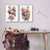 Stupell Industries Modern Tropical Flamingos Black Framed Giclee Art (Set of 2) - 2 of 4