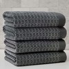 Angel Sar Signature Soft Bath Towel, Gray Shadow Bath Towel 56x30 Inch, Premium Cotton Bath Towel - 3 of 4