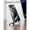 Attop Cell Phone Stand, Foldable Aluminum Adjustable Phone Holder for Desk Portable Travel Holder Office Desk Accessories - 3 of 4