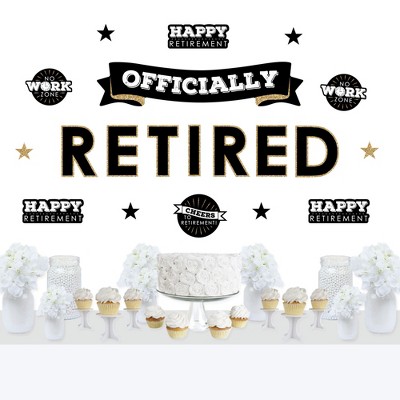 Big Dot of Happiness Happy Retirement - Peel and Stick Retirement Party Decoration - Wall Decals Backdrop