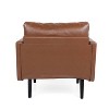 Christopher Knight Home Chandler Faux Leather Club Chair Cognac Brown/Dark Brown - 4 of 4