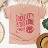 S.W.Smiley Creativity Is The Cure - Women's Garment Dyed Graphic T-Shirt - 2 of 4