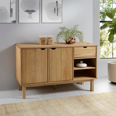 vidaXL Sideboard OTTA 44.9 in.x16.9 in.x28.9 in. Solid Wood Pine