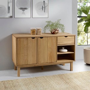 vidaXL Sideboard OTTA 44.9 in.x16.9 in.x28.9 in. Solid Wood Pine - 1 of 4