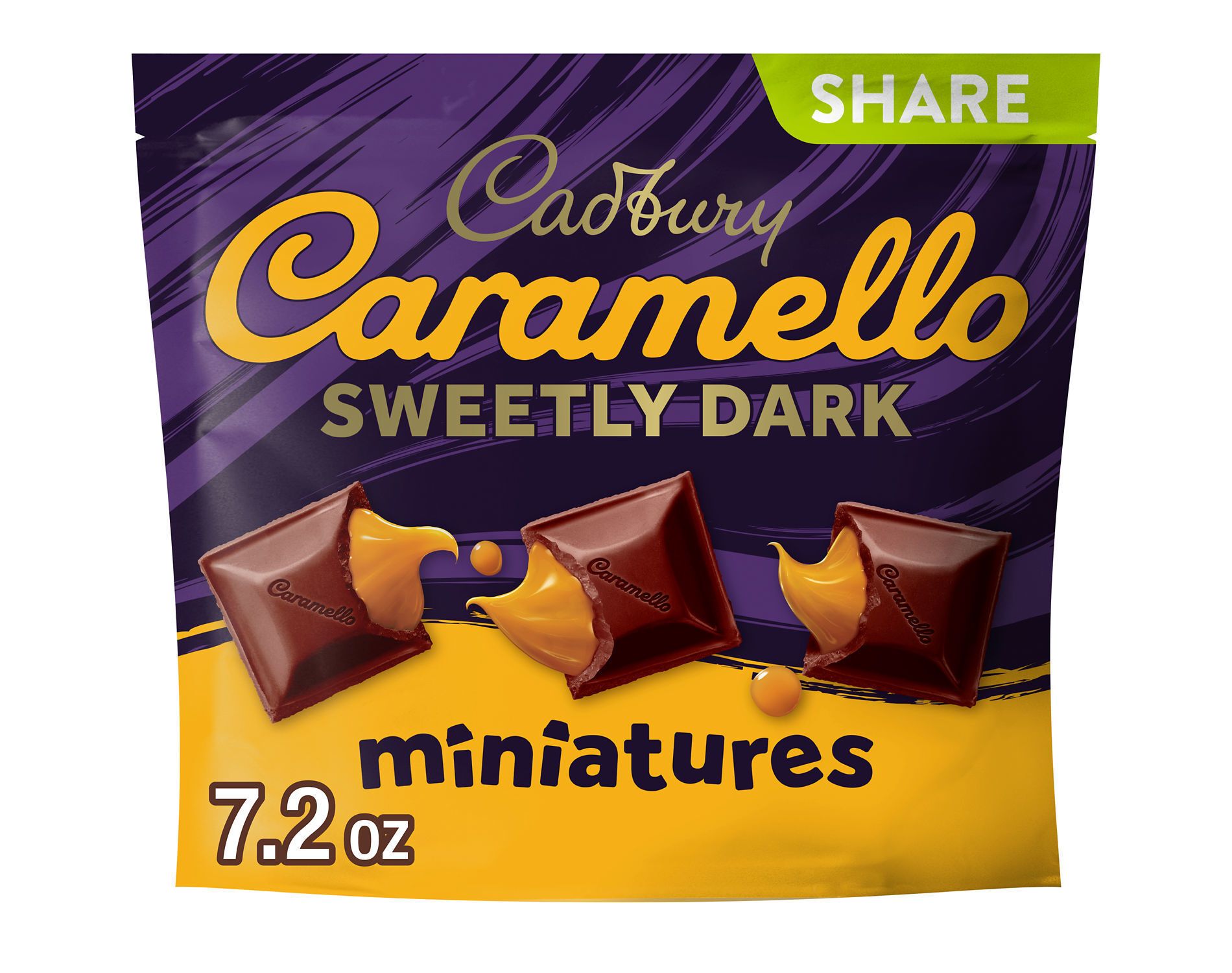 Cadbury Caramello Miniatures Sweetly Dark Chocolate Caramel Candy - 7.2oz