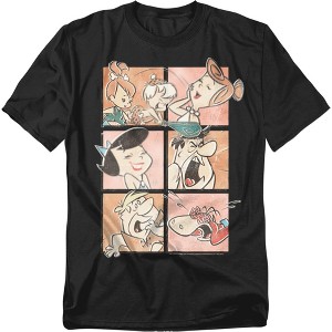 The Flintstones Squares Adult T-Shirt - 1 of 4