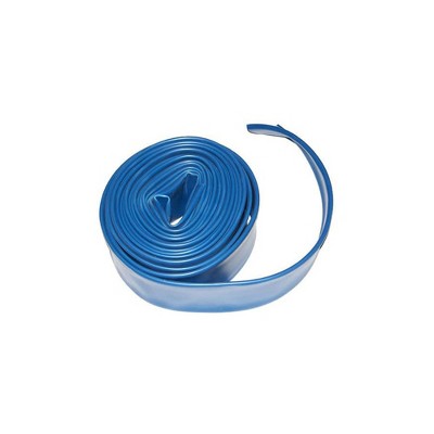 Plastiflex LF500200025PS 2 Inch x 25 Foot Lay Flat Swimming Pool Backwash Hose for In Ground or Above Ground Swimming Pool Filter
