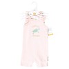 Hudson Baby Infant Girl Cotton Rompers, Turtley Adorable - 2 of 4