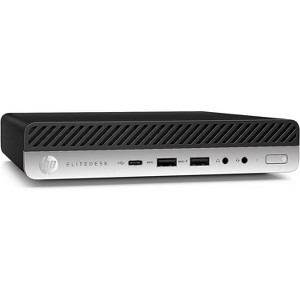 Refurbished: HP EliteDesk 800 G5 Mini Desktop PC, Intel Core i5-9500T 16GB, 256GB, Windows 11 Pro - Manufacturer Refurbished - 1 of 4